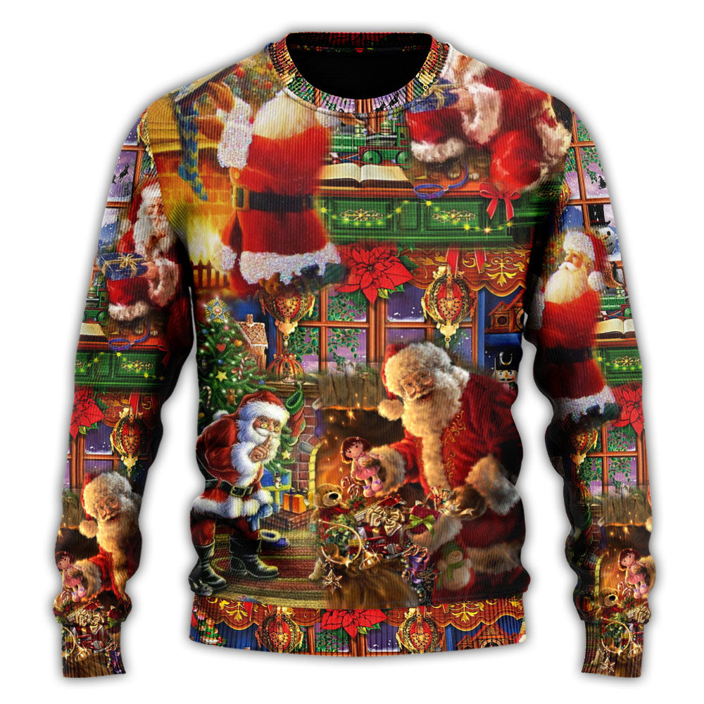 Christmas Santa Claus Merry Xmas Sweater For Festive Parties Family Photos And Comfortable Seasonal Wear