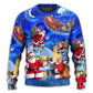 Christmas Santa In Town Magic Night Sweater For Family Gatherings Winter Travel And Everyday Seasonal Comfort