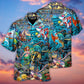 Shark Bar Animal Underwater Hawaiian Shirt For Resort Getaways And Comfortable Summer Activities