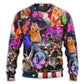 Cat Rocker Independence Day Sweater For Rehearsals Weekend Outings And Expressive Casual Styling