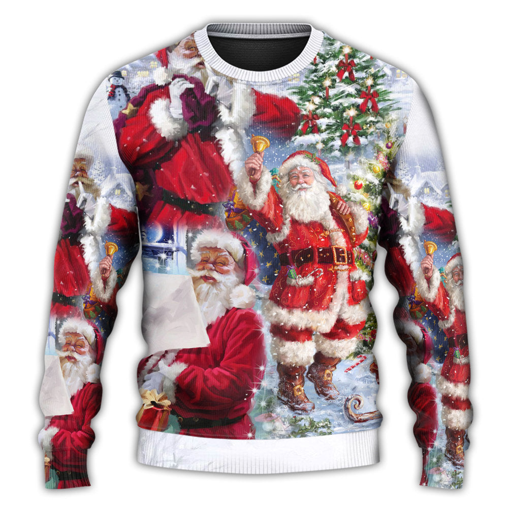 Christmas Santa Holiday Arrival Sweater For Festive Parties Family Photos And Comfortable Seasonal Wear