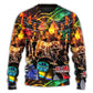 Drum Is My Colorful Light Sweater For Rehearsals Weekend Outings And Expressive Casual Styling