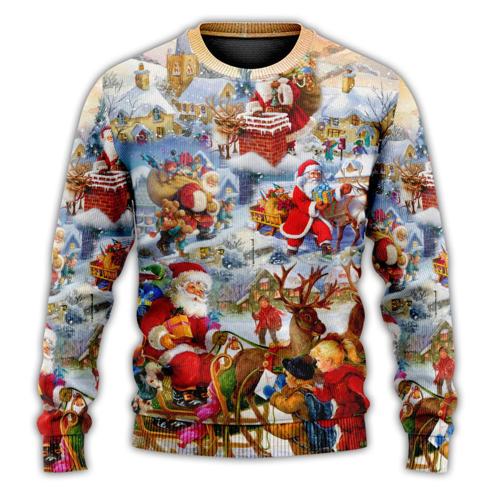 Cheerful Christmas Celebration Sweater For Winter Celebrations Family Events And Relaxed Seasonal Styling