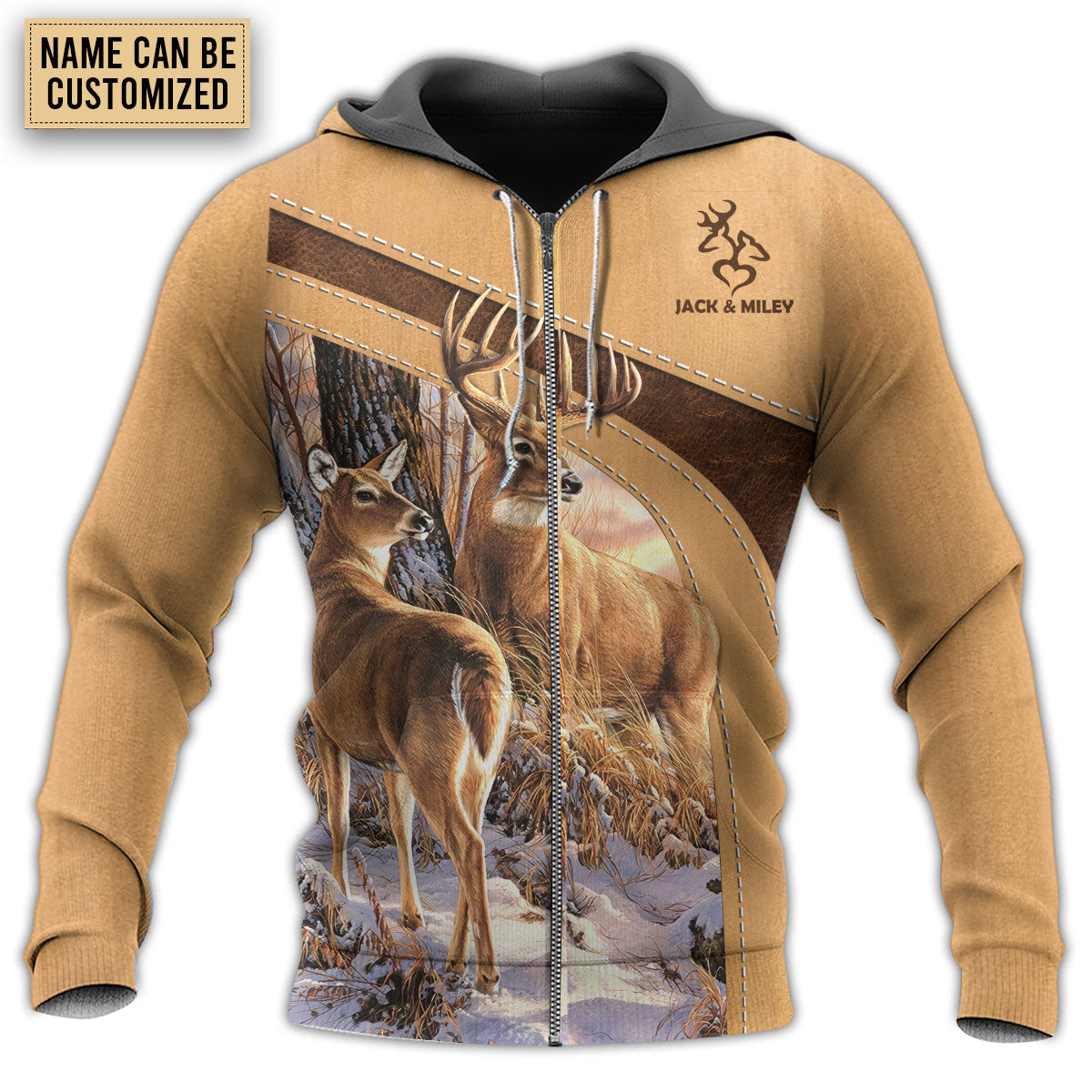 Old Buck Sweet Doe Personalized Hoodie For Travel Days Outdoor Events And Thoughtful Gifts