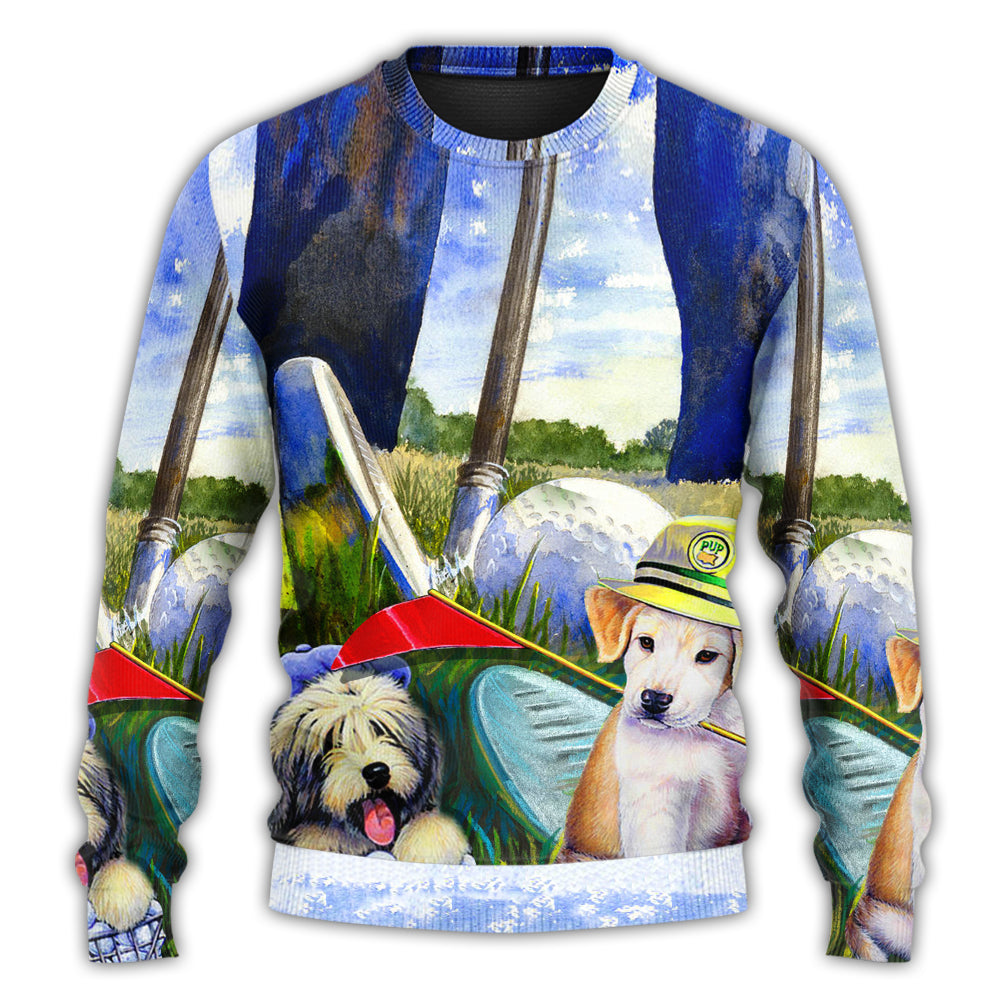 Funny Golf Dog Sweater For Animal Inspired Style Events And Comfortable Daily Wear