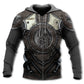 Blue Viking Blood Traditional Personalized Hoodie For Bold Streetwear Outdoor Trips And Mythology Enthusiasts