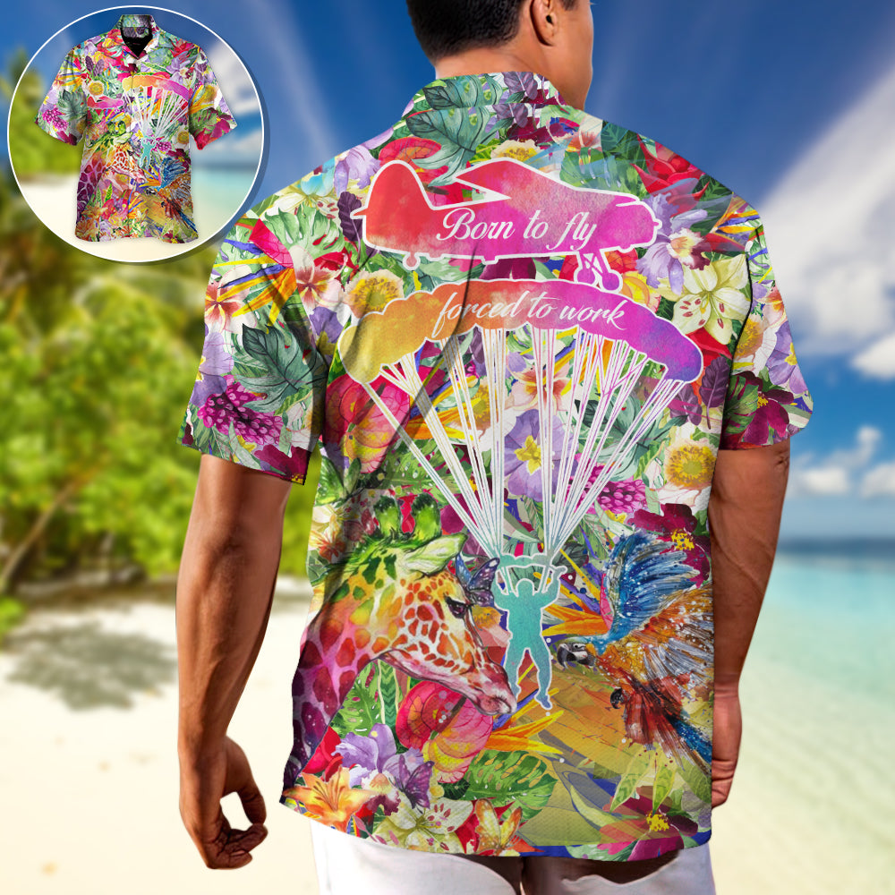 Parasailing Outdoor Passion Hawaiian Shirt For Outdoor Adventures, Coastal Travel, And Comfortable Casual Style