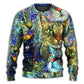 Colorful Cat Sweater For Animal Inspired Style Events And Comfortable Daily Wear