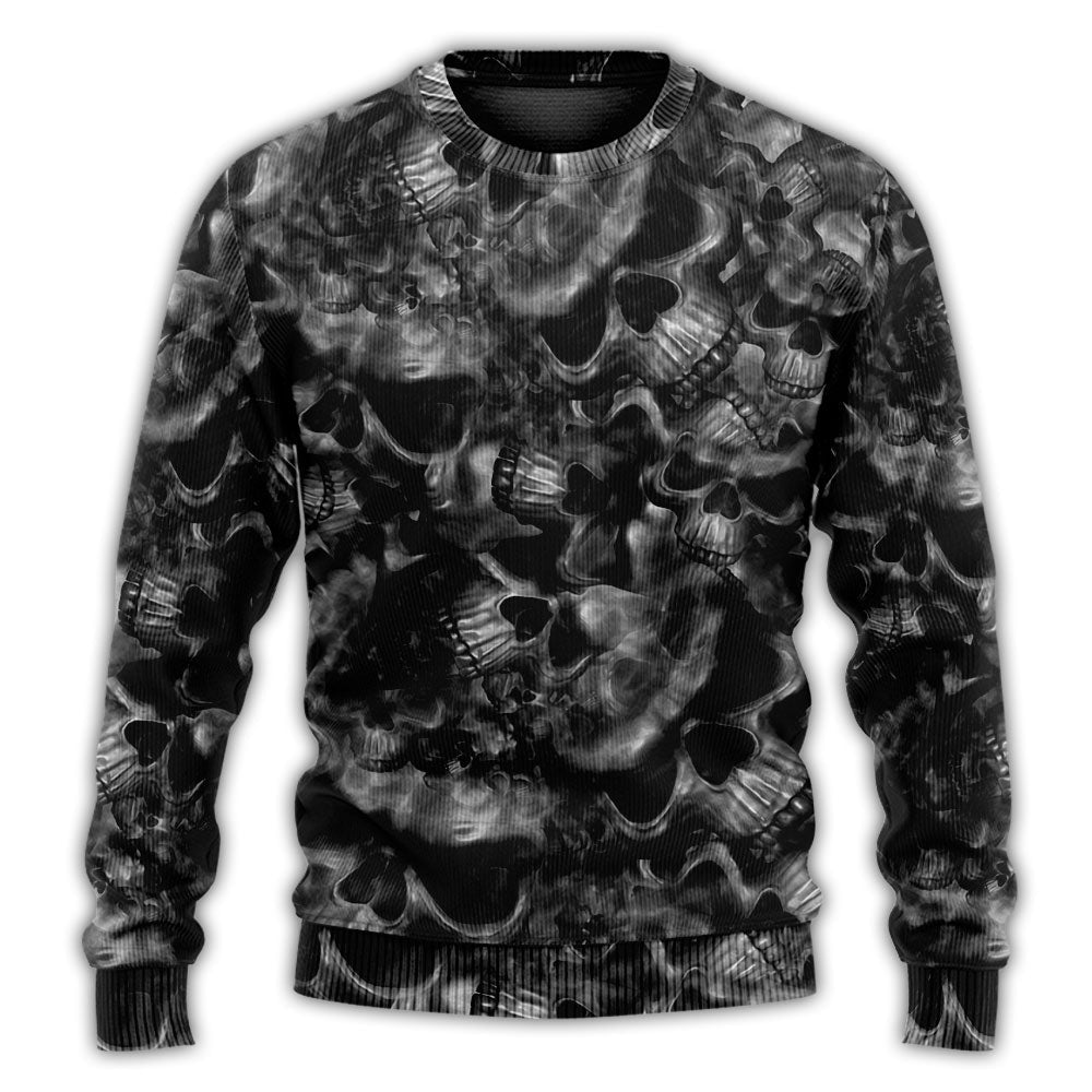 Skull Symbolic Sweater For Halloween Events Weekend Outings And Creative Gift Giving