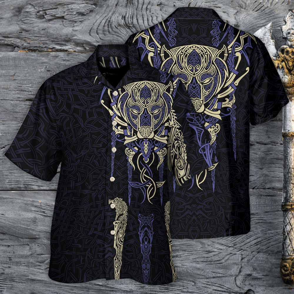 Norse Warrior Bj Rn Legends Hawaiian Shirt Artwork Detail For Tropical Trips And Casual Outings