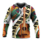 Vintage Classic Guitar Music Hoodie For Musicians Weekend Travel And Thoughtful Gift Giving
