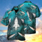 Shark's Buffet Thousands Sardines Hawaiian Shirt Artwork Detail For Tropical Trips And Casual Outings