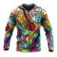 Colorful Guitar Scroll Bubble Hoodie For Rehearsals Weekend Outings And Comfortable Streetwear
