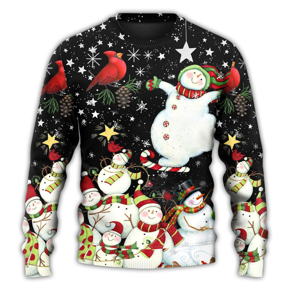 Christmas Snowman Snowy Winter Village Sweater For Seasonal Parties Cozy Gatherings And Thoughtful Holiday Gifts