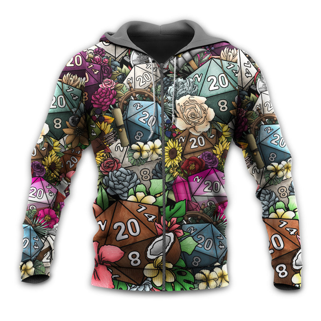 Hippie Dice Flower Hoodie For Colorful Outings Music Events And Everyday Style