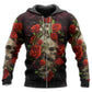 Skull Roses Hoodie For Gothic Inspired Travel Casual Style And Gift Giving