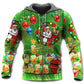 Santa Holiday Cheer Lights Hoodie For Festive Family Moments Winter Wear And Holiday Gift Ideas