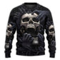 Dark Screaming Skull Fantasy Sweater For Halloween Events Weekend Outings And Creative Gift Giving