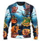 Halloween Dragon Pumpkin Night Sweater For Alternative Outfits Seasonal Events And Everyday Comfort