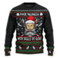 Christmas Valhalla Skull Of Glory Sweater For Holiday Travel Winter Outings And Cheerful Gift Giving