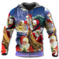 Funny Santa Rooftop Hoodie For Winter Streetwear Christmas Travel And Seasonal Home Gatherings
