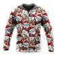 Cute Funny Christmas Santa Reindeer Hoodie For Christmas Gatherings Outdoor Trips And Relaxed Seasonal Style