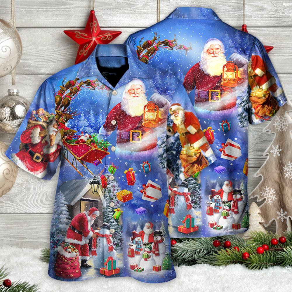 Festive Christmas Town Hawaiian Shirt For Beach Parties And Weekend Getaways