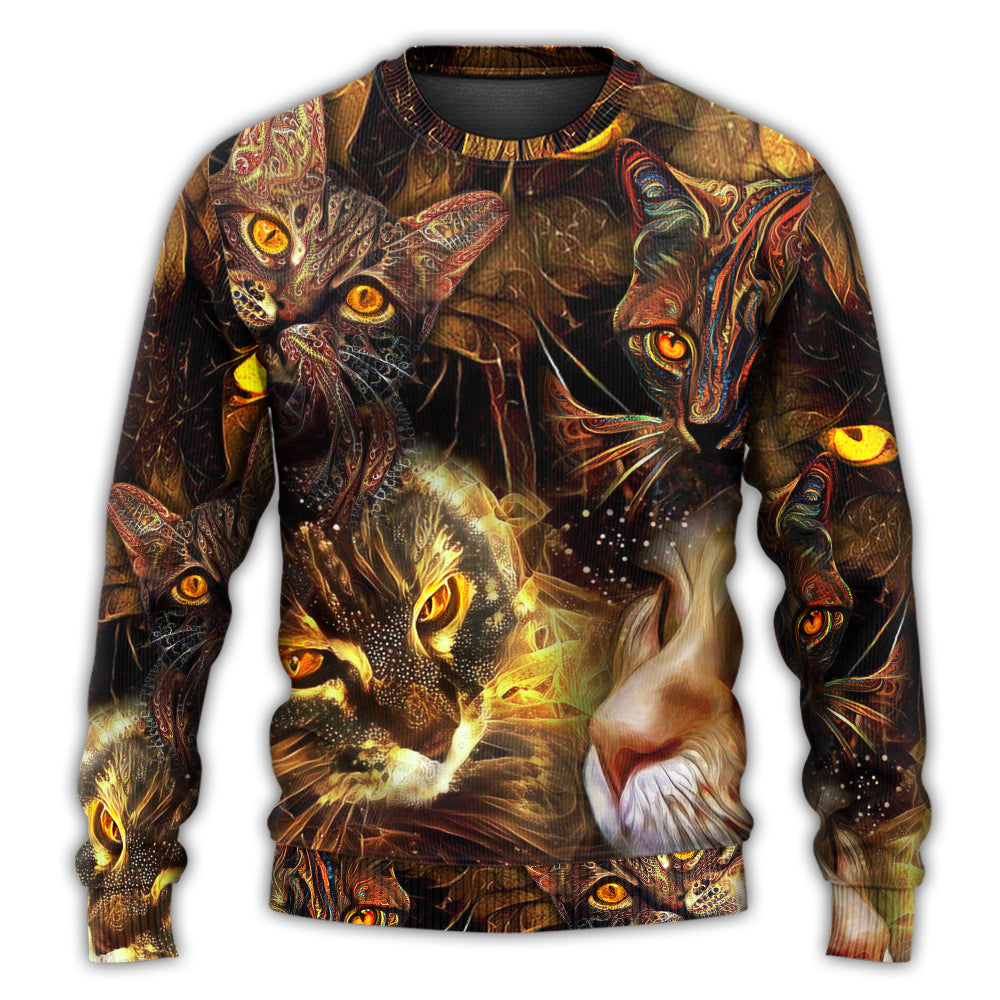 Cat Lightning Sweater For Casual Wear Travel Parties And Comfortable Seasonal Style
