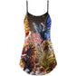 Christmas Love Dragon Bright V-Neck Sleeveless Cami Dress For Festive Events And Casual Summer Styling