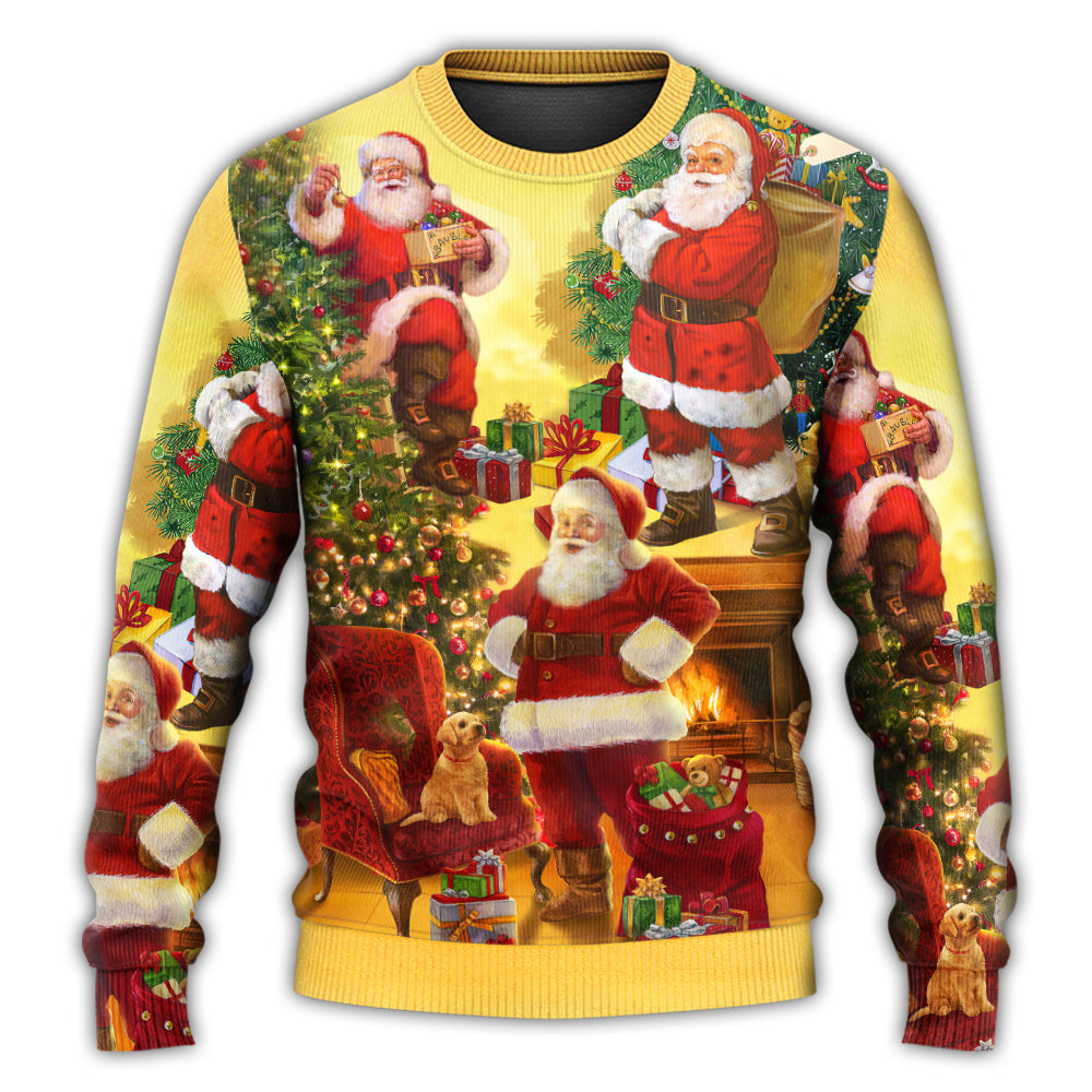 Christmas Santa Story Happy Xmas Sweater For Seasonal Parties Cozy Gatherings And Thoughtful Holiday Gifts