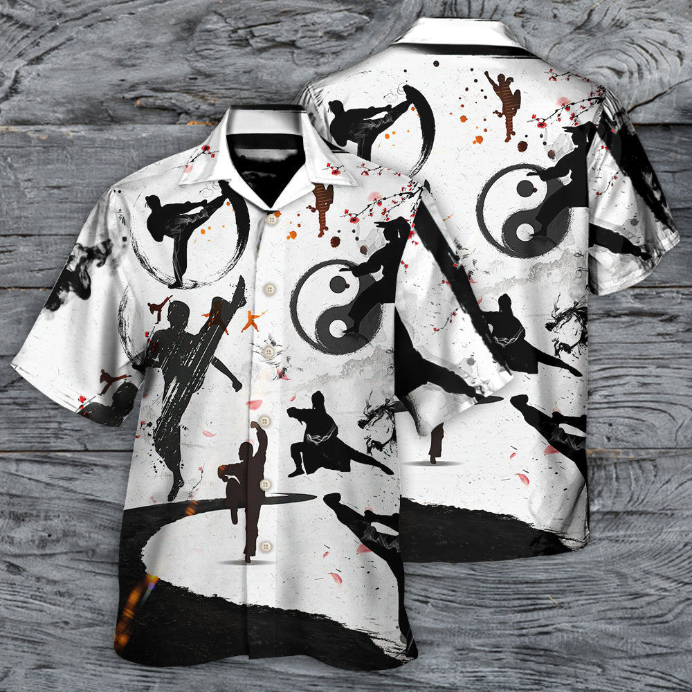 Martial Arts Kung Surely Not Everybody Hawaiian Shirt Pattern Detail For Coastal Travel