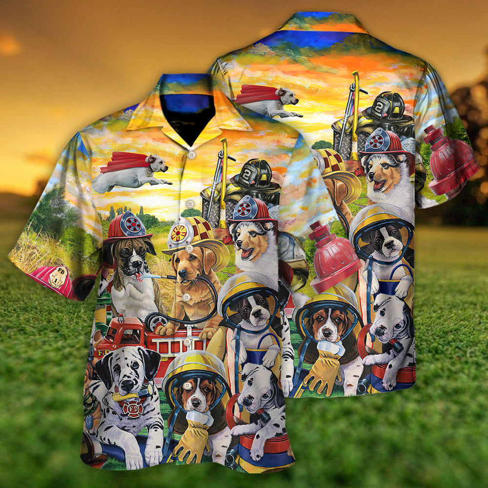 Dog Rescue Hero Helpers Rescued Favorite Breed Hawaiian Shirt Design View For Casual Outings