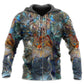 Colorful Glass Cat Lover Hoodie For Nature Lovers Casual Travel And Comfortable Layering