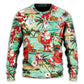 Christmas Santa Vacation Beach Joyful Sweater For Festive Events Weekend Outings And Comfortable Winter Style