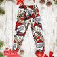 Cute Santa And Holiday Reindeer Long Sleeve Pajamas Set For Festive Sleepovers And Family Photos
