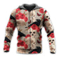 Gothic Skull Rose Raven Hoodie For Gothic Inspired Travel Casual Style And Gift Giving