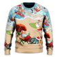 Christmas Santa Beach Holiday Sweater For Festive Parties Family Photos And Comfortable Seasonal Wear