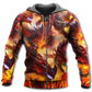 Red Dragon Skull Fire Hoodie For Alternative Outfits Travel And Distinctive Casual Wear