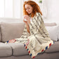 Dear Mom Love Letter Flannel Blanket For Cozy Bedroom Sofa Decor