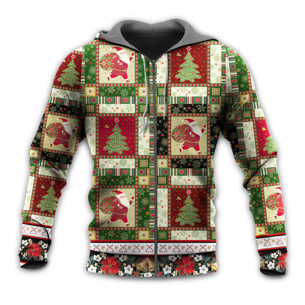 Christmas Santa Fir Tree Hoodie For Seasonal Parties Casual Wear And Thoughtful Holiday Gifts