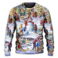 Christmas Winter Holiday Santa Sweater For Festive Parties Family Photos And Comfortable Seasonal Wear