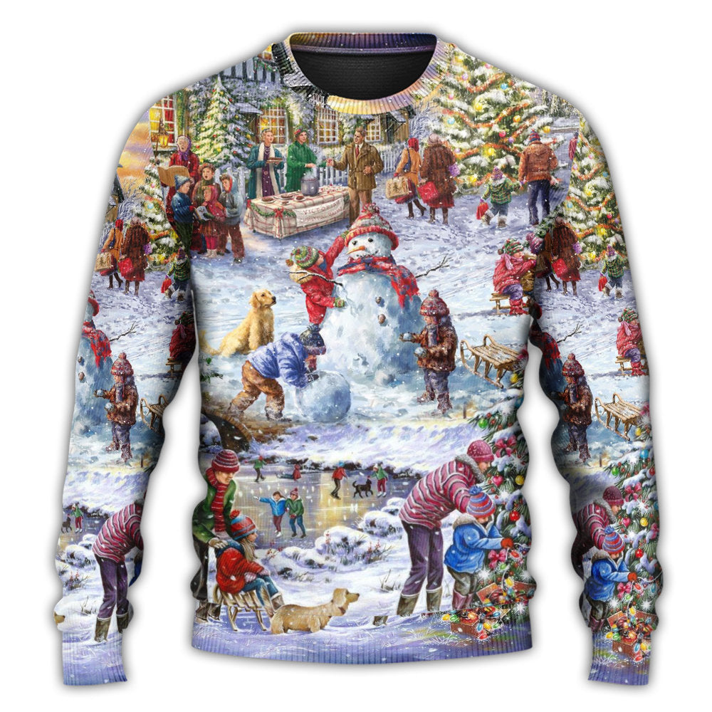 Christmas Winter Holiday Santa Sweater For Festive Parties Family Photos And Comfortable Seasonal Wear