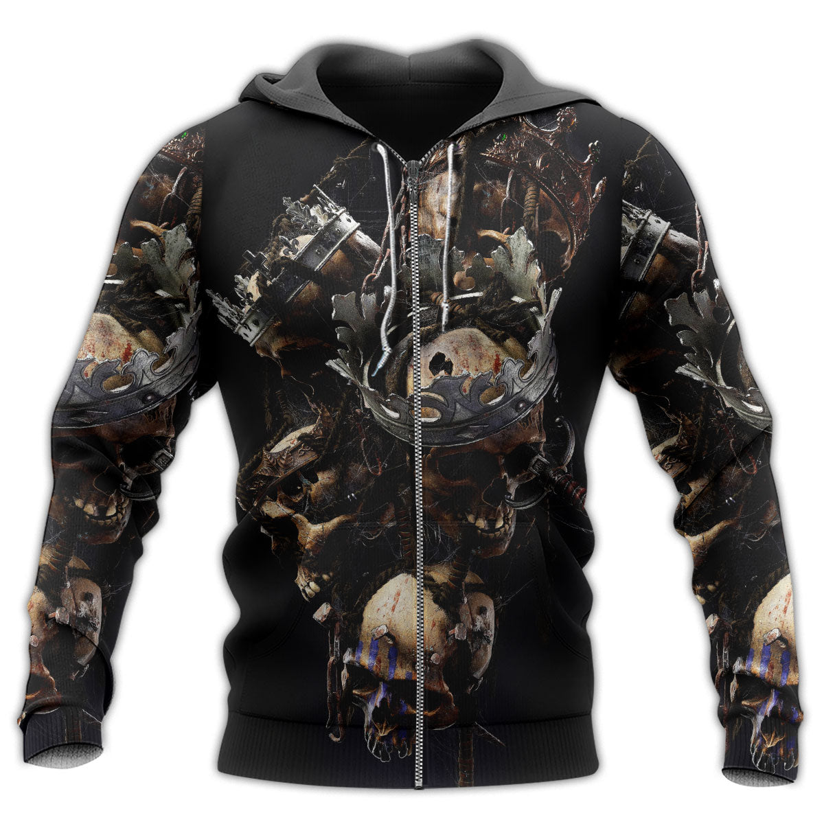 Skull King Forever Hoodie For Bold Casual Looks Travel Days And Comfortable Style