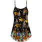 Christmas Yes I Speak Guitar V-Neck Sleeveless Cami Dress For Festive Events And Casual Summer Styling