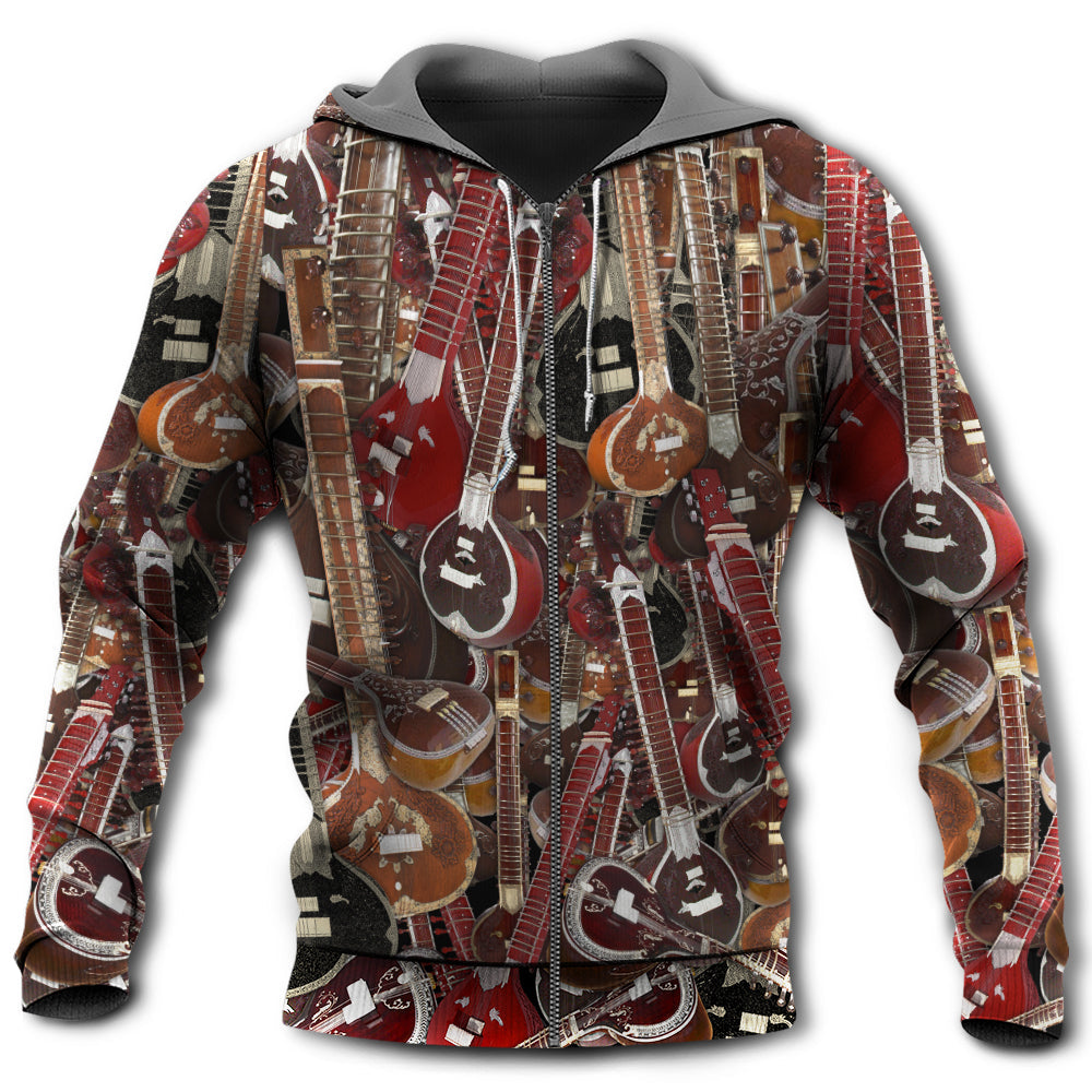 Sitar Player Pride Hoodie For Festival Days Community Gatherings And Comfortable Wear