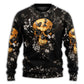 Skull Flowers Growth From Darkness Sweater For Alternative Outfits Seasonal Events And Everyday Comfort