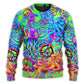 Hippie Funny Octopus Colorful Tie Dye Sweater For Colorful Outfits Weekend Events And Thoughtful Gift Giving