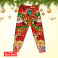 Santa Holiday Drink And Christmas Tree Long Sleeve Pajamas Set For Christmas Sleepwear And Family Lounging