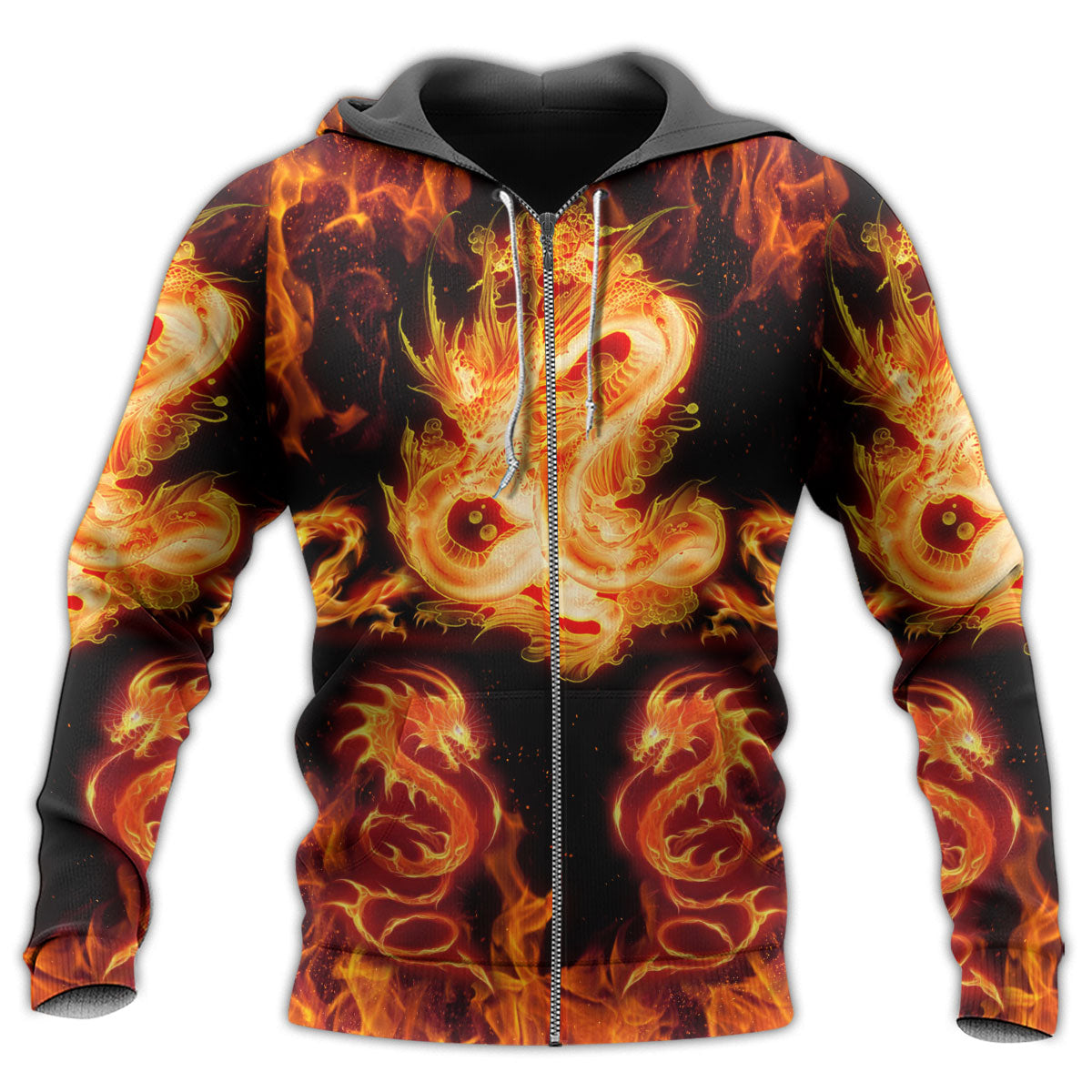 Fantasy Dragon Fireball Hoodie For Mythic Artwork Enthusiasts Casual Events And Daily Comfort