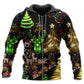 Neon Christmas Tree Snowman Hoodie For Holiday Parties Weekend Outings And Cheerful Gift Giving